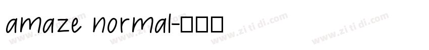 amaze normal字体转换